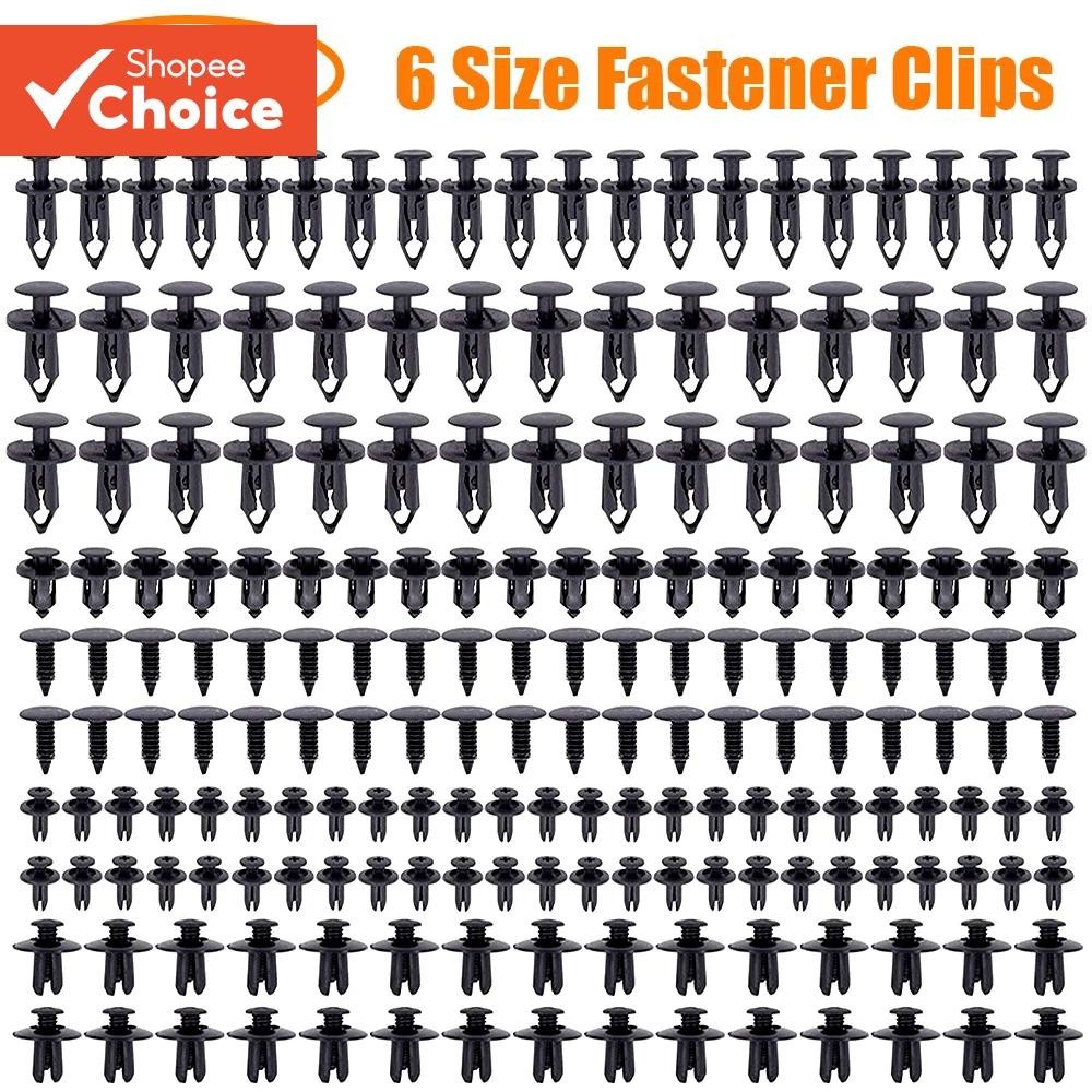 190 Clipes De Fixação De Carro Dos Pces-Fixadores De Plástico De 6 Tamanhos Para Guarnição Automotiv