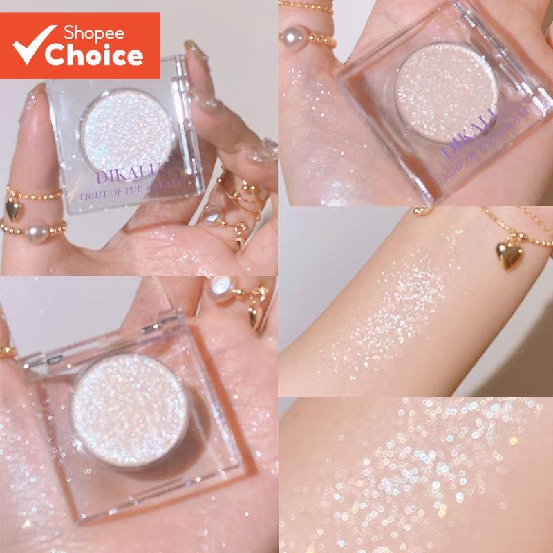 Paleta De Sombras DIKALU Galaxy Glitter Highlight Para Maquiagem-Brilho Cintilante De Cor Única