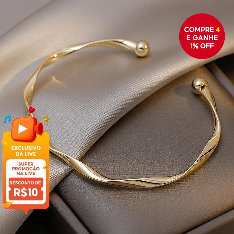 Pulseira De Moda Torcida Joias De Mão De Alta Qualidade Design Moderno Estilo Legal Feminino