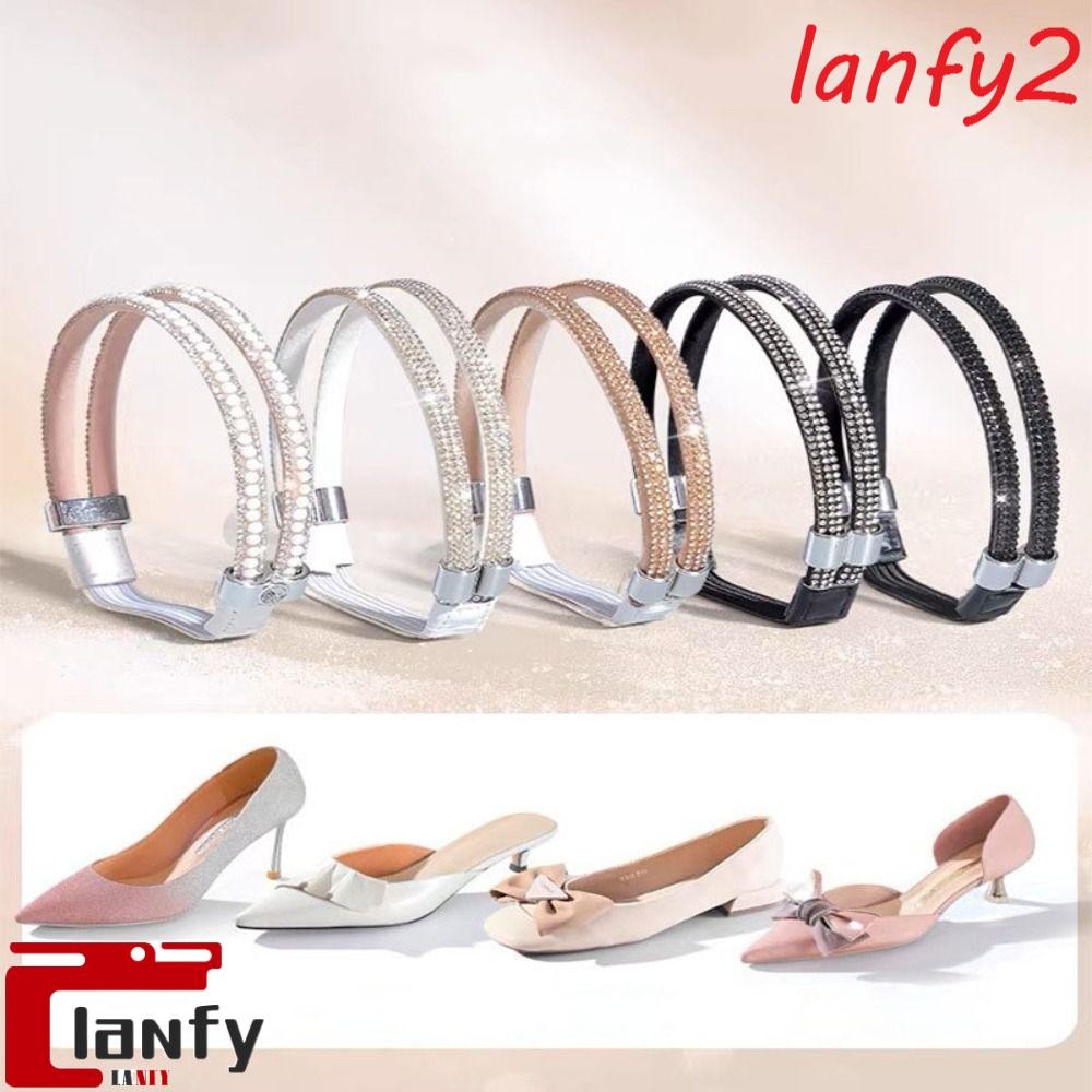 LANFY Correias De Fixação Elásticas , Cadarços De Salto Alto Da Moda Para Evitar Quedas Femininos Ca