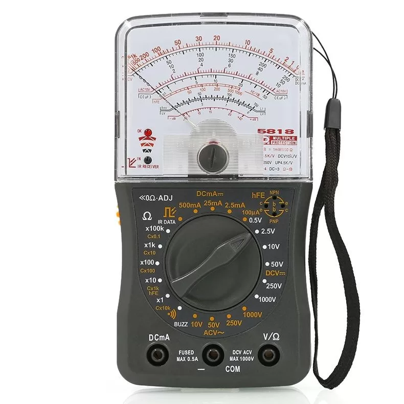 Instrumento 5818 Mini Ponteiro Multímetro Medidor Universal Mecânico De Alta Precisão