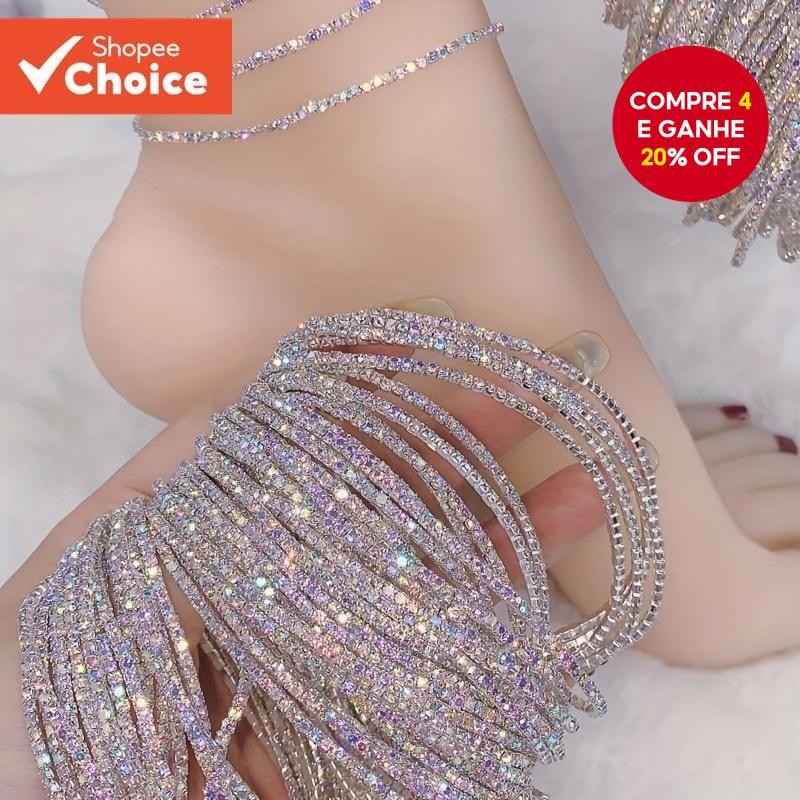 Bling Chain Anklet Fotografia De Casamento Pulseira De Tornozelo Cintilante