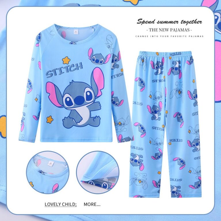 Pijama infantil Meninos Meninas Cartoon Cute Casua