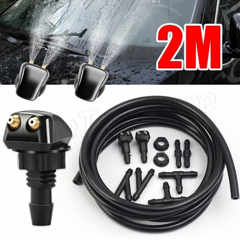 Conjunto 2/1M Mangueira De Pulverização Do Limpador De Pára-Brisas Para Automóveis-De Água De Borrac