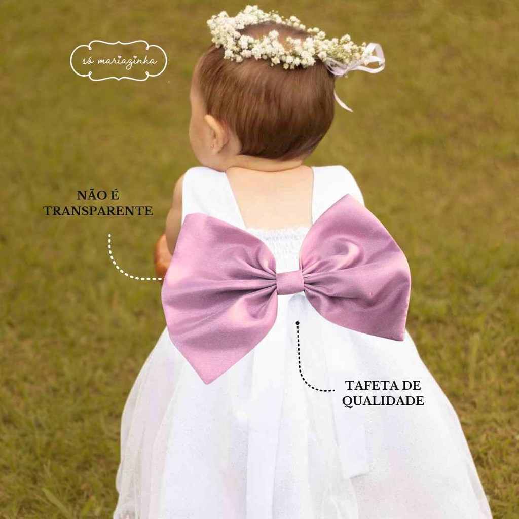 Laço Estruturado Traseiro acessorio para vestido  ROSE REF4204