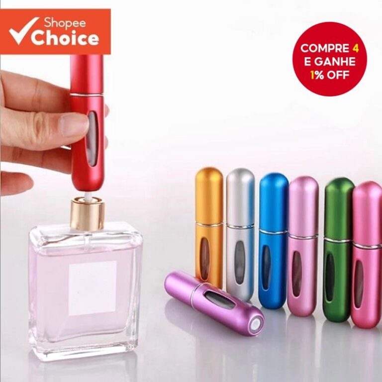 Frasco De Spray De Perfume Recarregável-Mini Atom