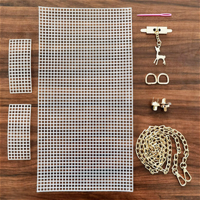6Pcs/set Kit Auxiliar De Tecelagem De Malha Plást