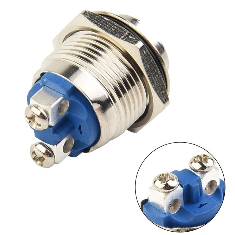 ANP 12V 16mm Botão De Pressão Metálico À Prova