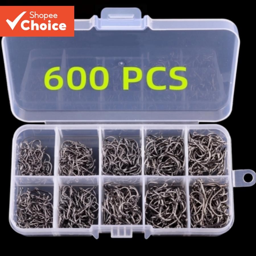 Conjunto De Anzol De Peixe , Aço De Alto Carbono , Anzóis Farpados Para Água Salgada , Equipamento D