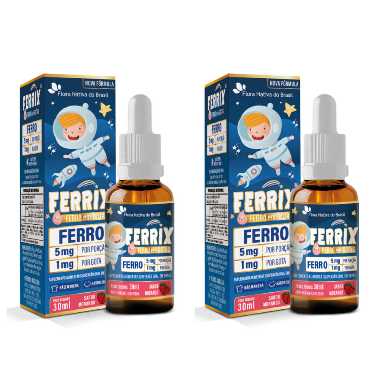 Kit 2x Ferrix KIDS Suplemento de Ferro em gotas (F
