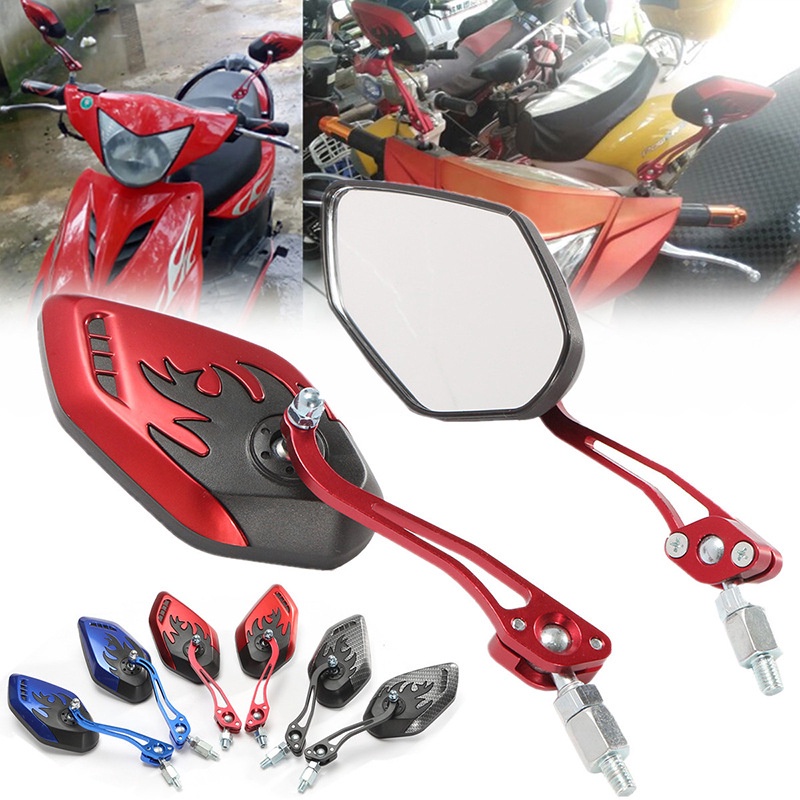 Espelho retrovisor espelho retrovisor Z1 RSZ CUXI GTR lutador JET JR VJR Super 5 gp padrão de chama