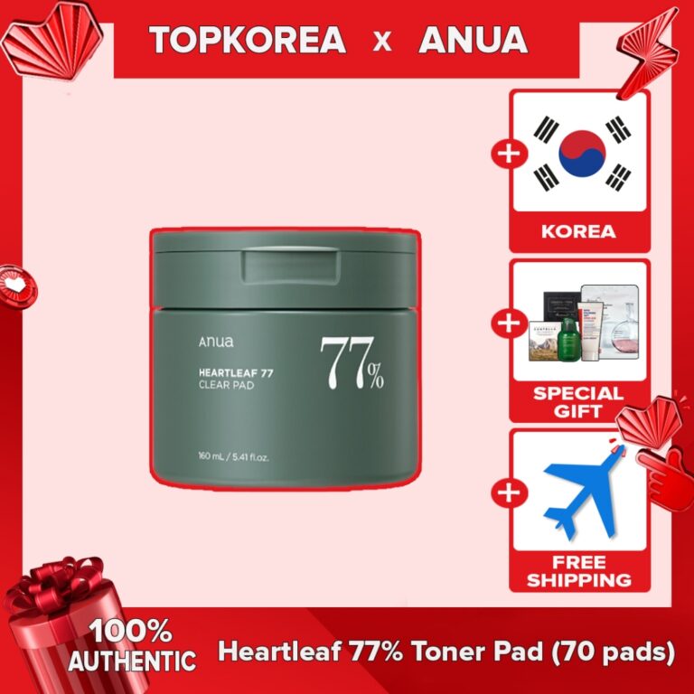 Anua Heartleaf 77 % Toner Pad (70 Almofadas) TOPKO