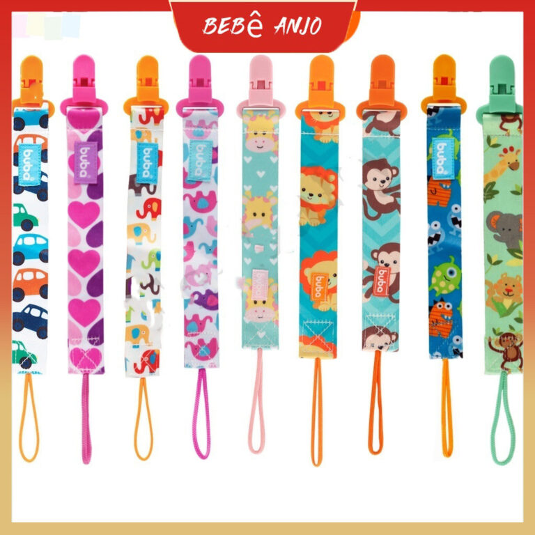 Clipe Baby Pacifier Clip Com Corrente/Holder Carto