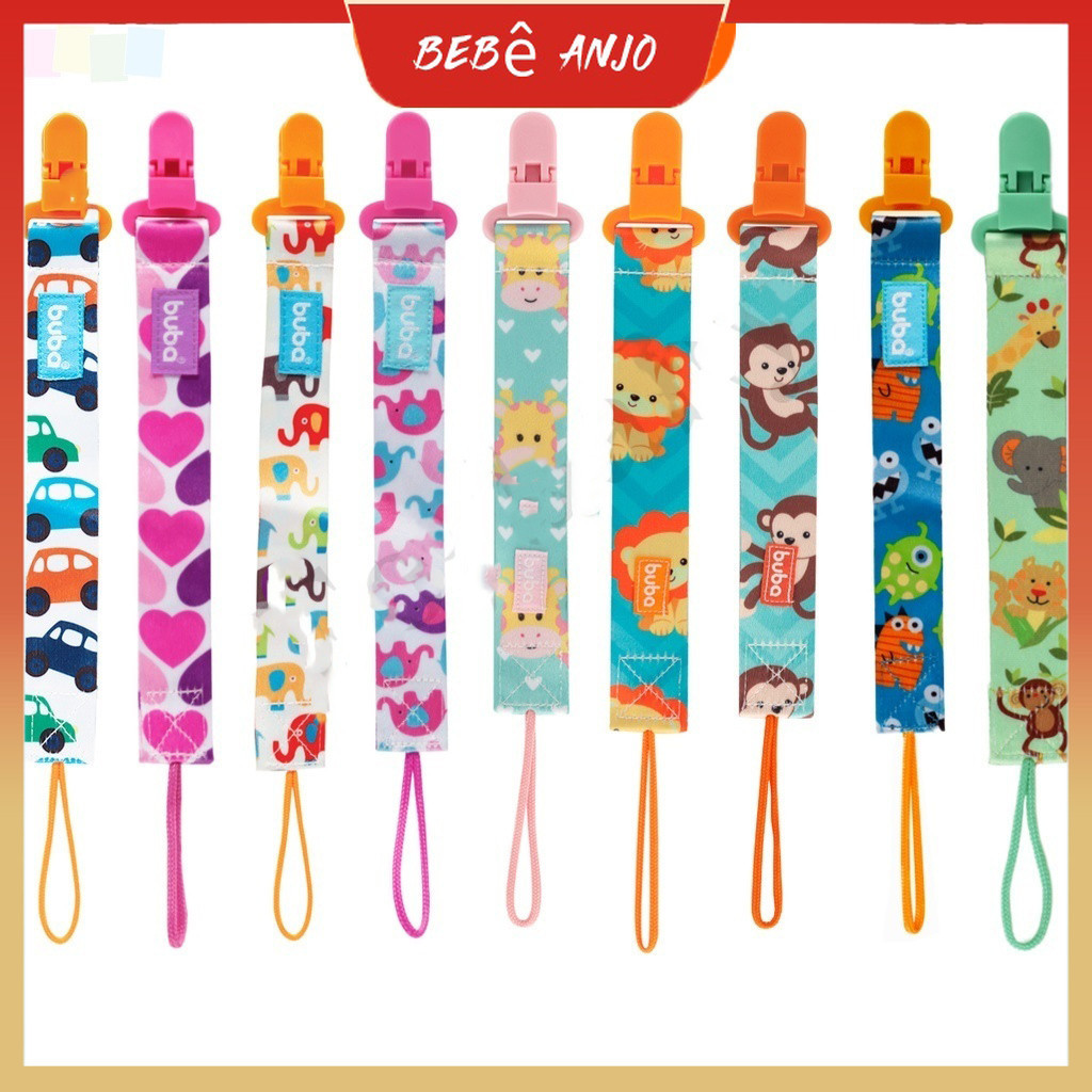 Clipe Baby Pacifier Clip Com Corrente/Holder Cartoon Crianças Cordão De Brinquedo Anti-Queda