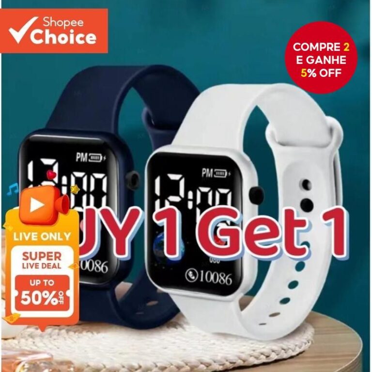 Relógio Com Pulseira Digital LED Para Casal-Espor