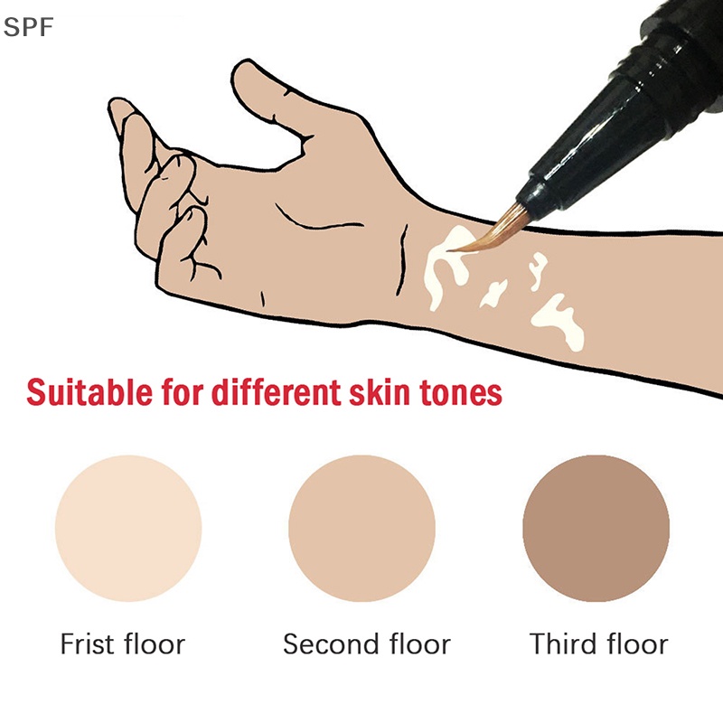 SPF Vitiligo Caneta De Cobertura Cicatrizes De Nascimento Pontos Brancos À Prova Dágua Camuflagem Ma