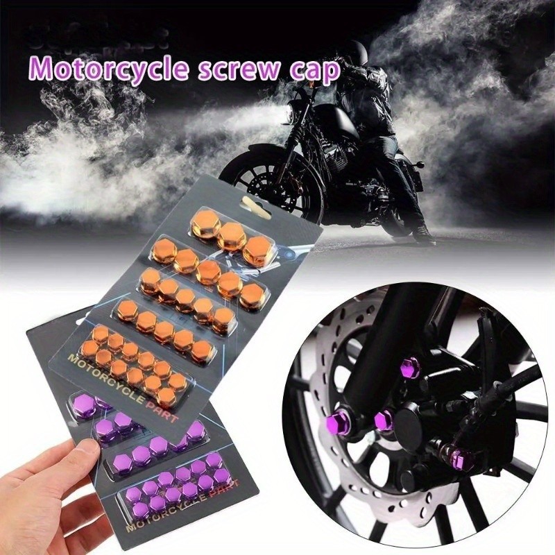 Novo Estilo 30pcs/set Acessórios Para Modificação De Motos Kit Plástico Tampa Do Parafuso De Cabeça