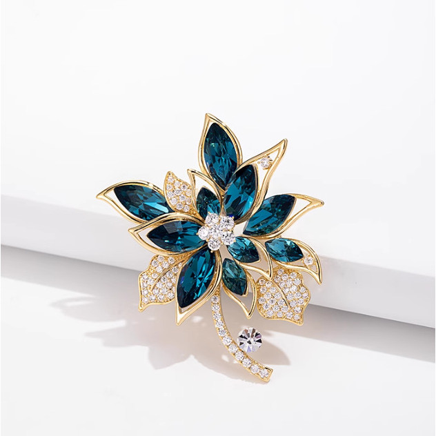 Broche de flor requintado High-End roupas fixas te