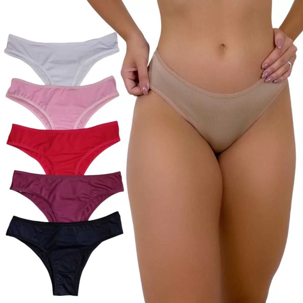 Kit 10 Calcinha Feminina Microfibra Conforto Forro 100% Algodão Conjunto Diversas Cores