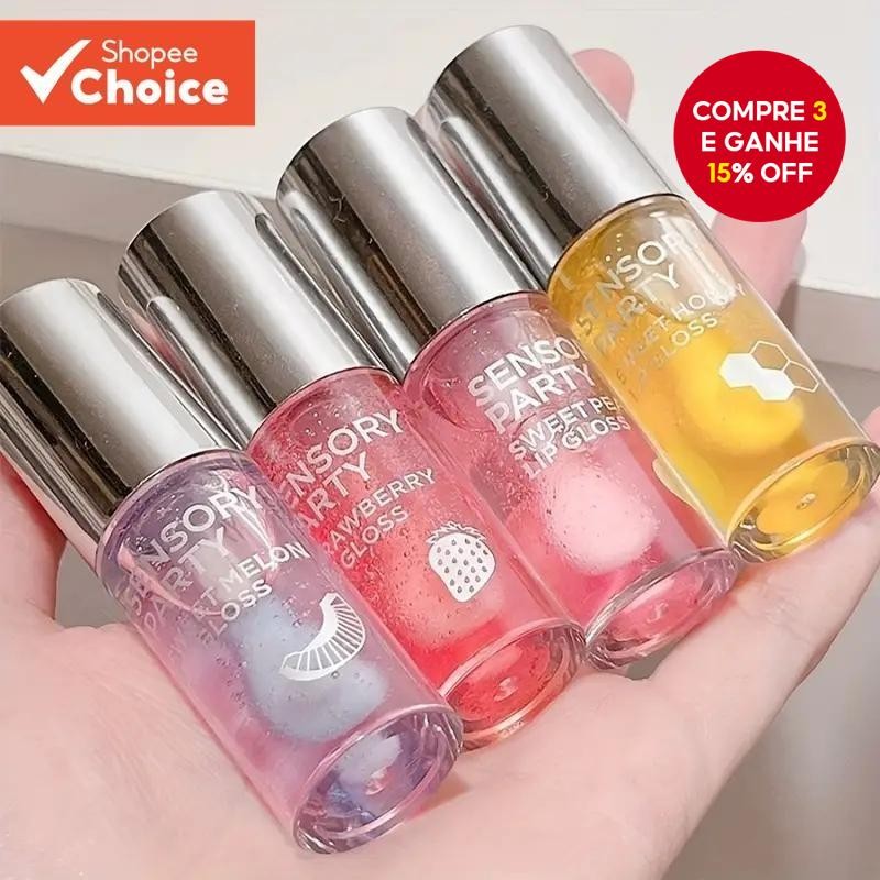 Cristal Hidratante E Óleo Labial Gelatinoso Radiante , Sem Álcool , Adequado Para Todos Os Tipos De