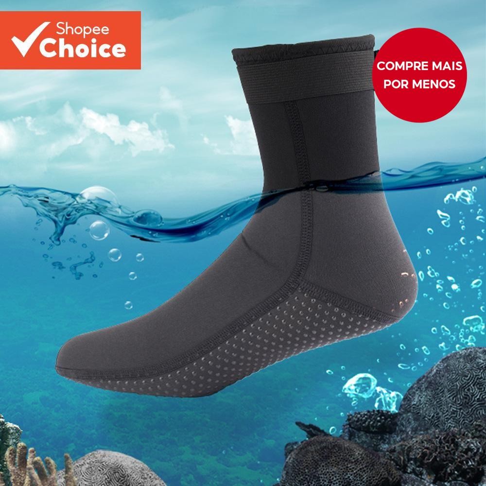 Meias De Mergulho De Neoprene Antiderrapantes Botas De Surf Elásticas Quentes Para Adultos Adequadas