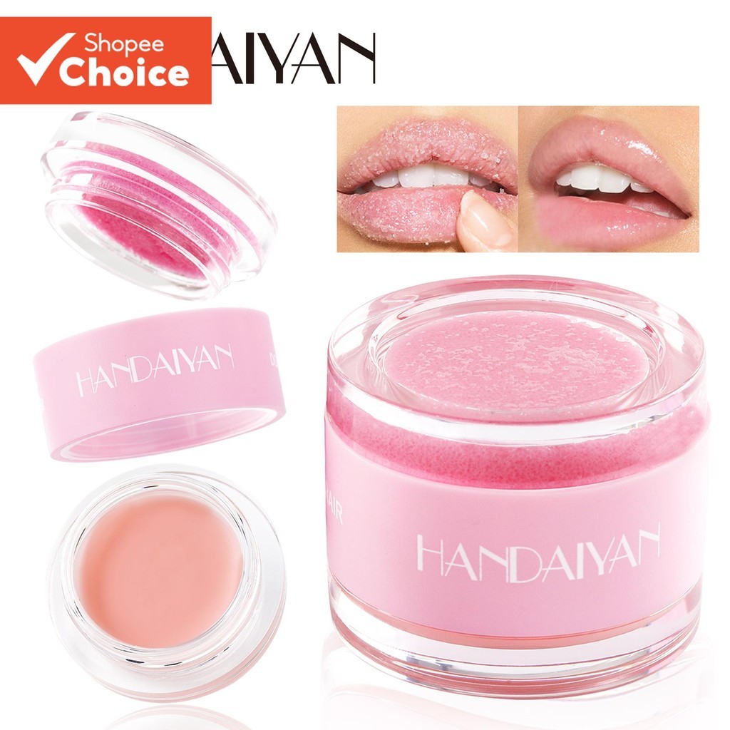 Máscara labial esfoliante esfoliante esfoliante esfoliante esfoliante labial dois em um duplo efeito