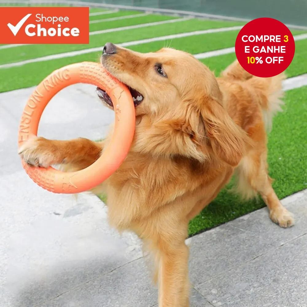 1pc Orange Flying Disk Puller EVA Extrator Interativo de Anel de Treinamento para Cães