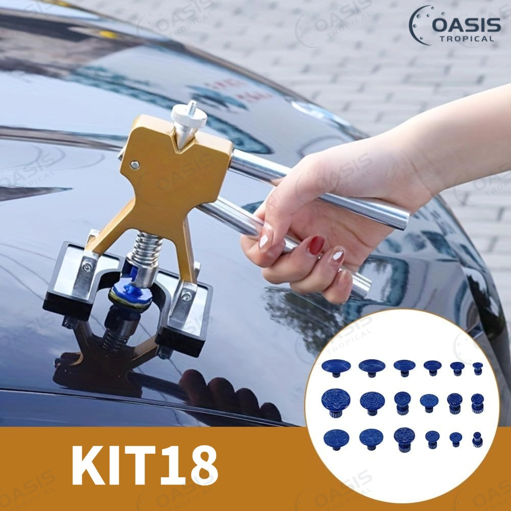 Ferramentas de reparo de mossas automotivas, kit de reparo sem danos à carroceria (brinde: 18 tiras