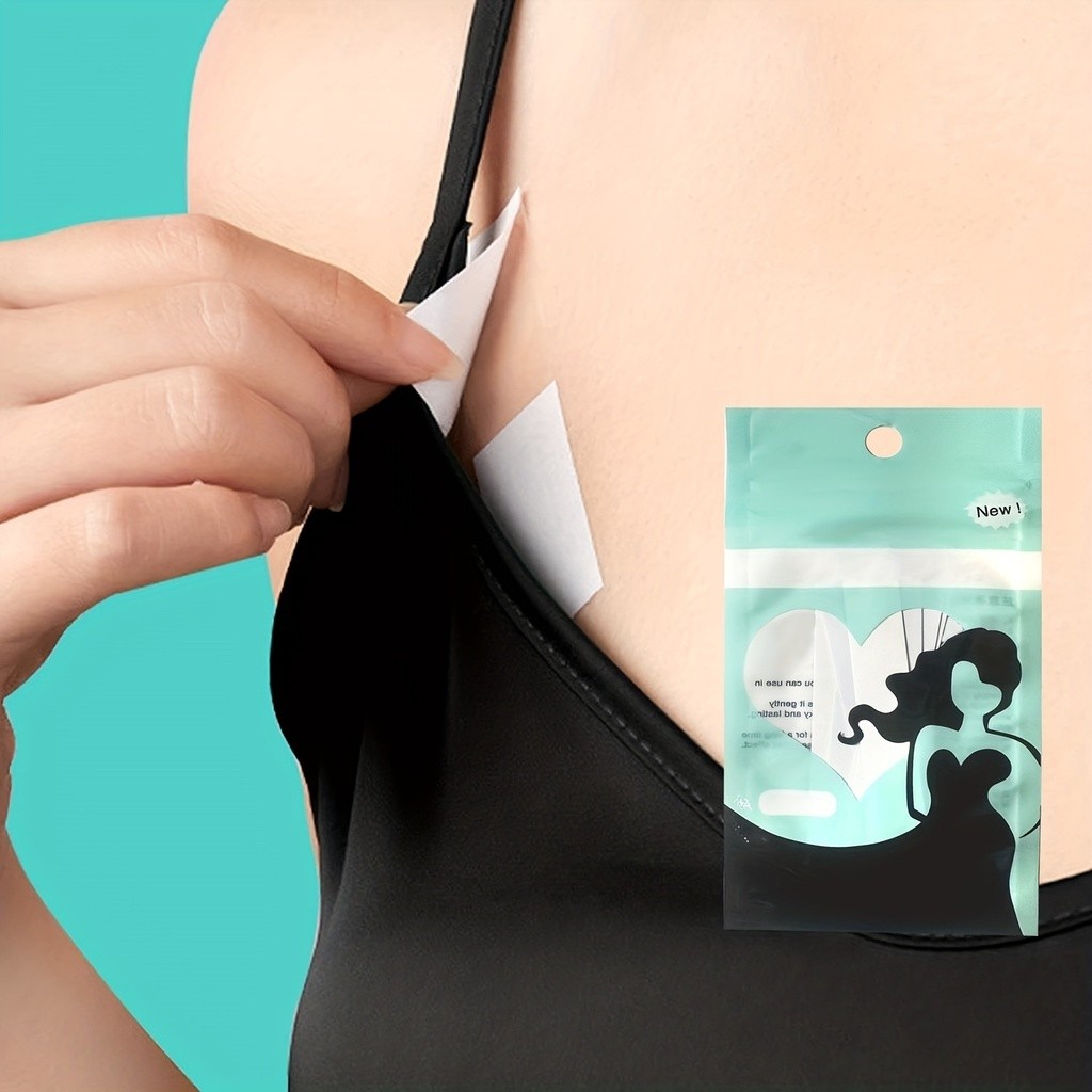 Tiras De Fita Dupla Face Da Moda-Adesivo Forte O Dia Todo , Transparente Invisível Para Roupas/Corpo
