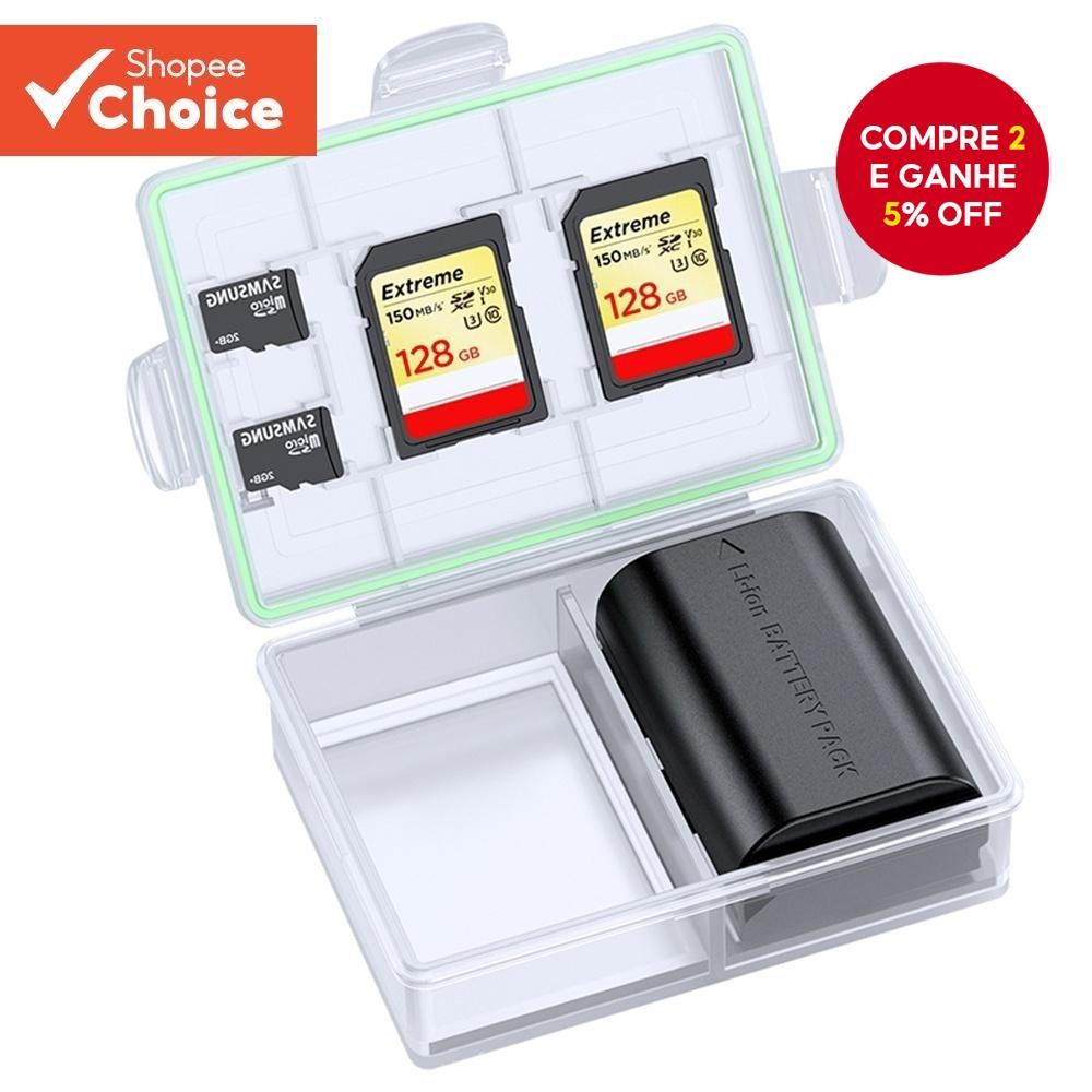 llano Caixa De Câmera Cartão De Memória Profissional Resistente À Água SD TF Protetora Dura