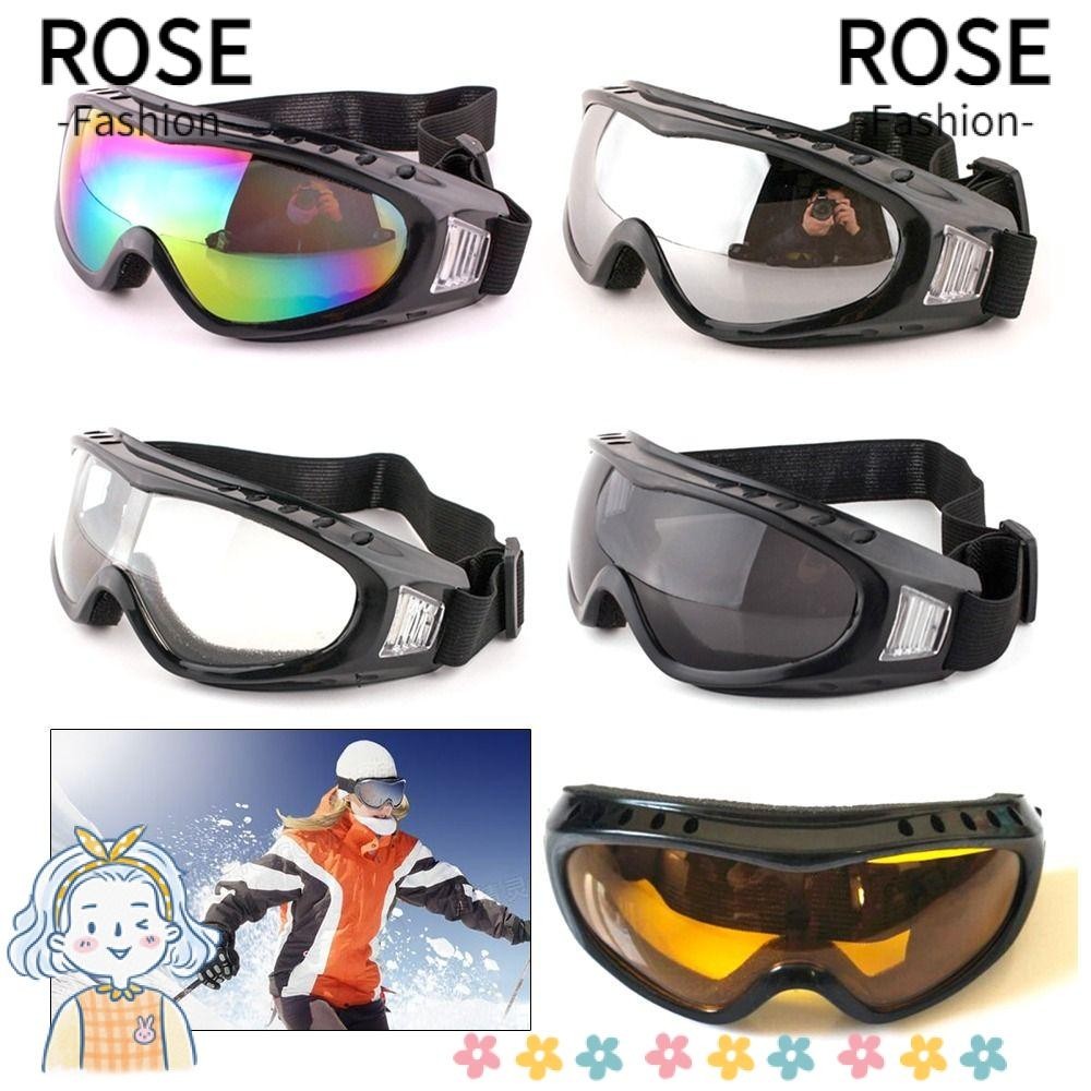 ROSEGOODS Óculos De Esqui Para Crianças De Inverno À Prova De Vento Armação De Lentes Poeira Snowboa