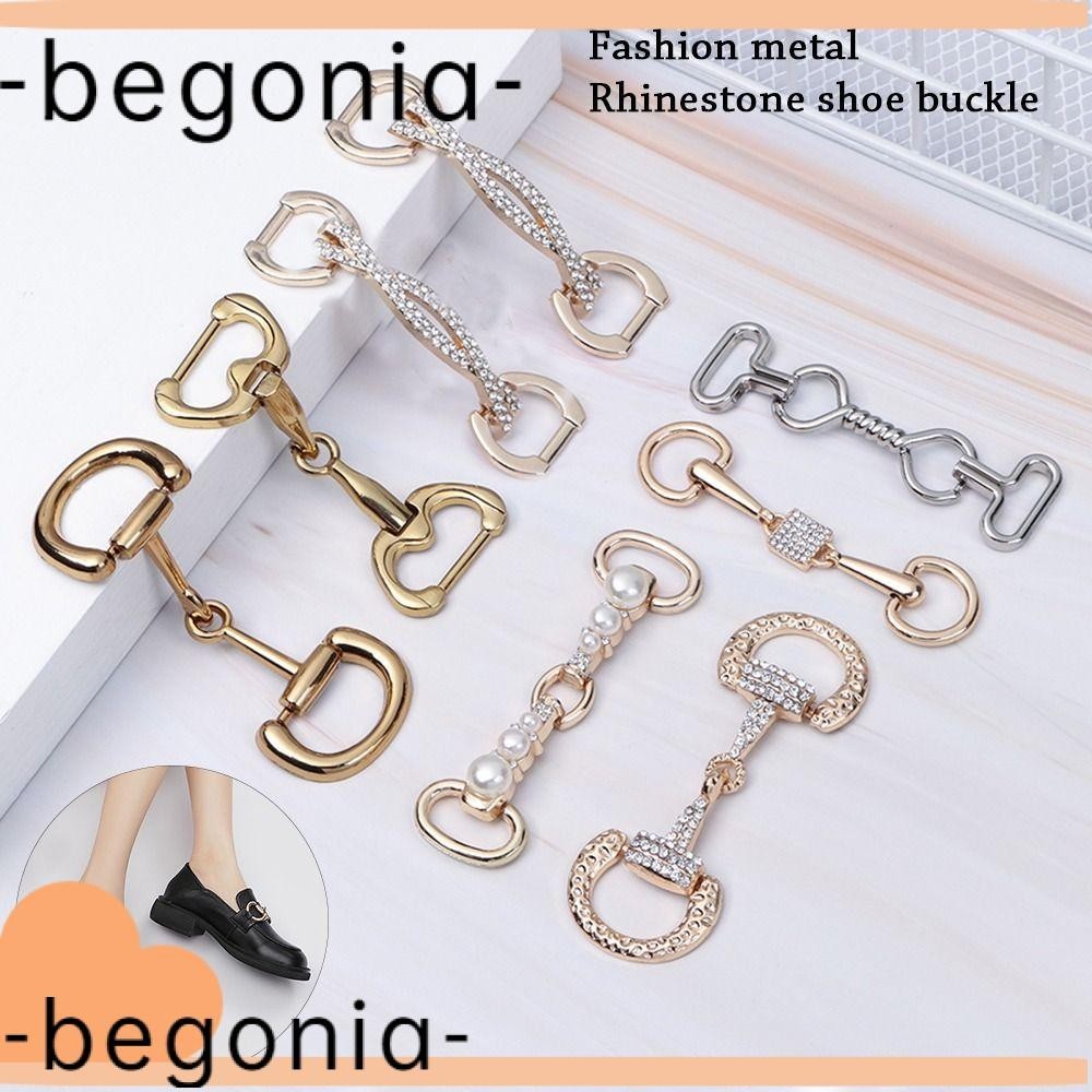 BEGONIA Fivelas Para Sapatos Decoração Roupas Metálicas