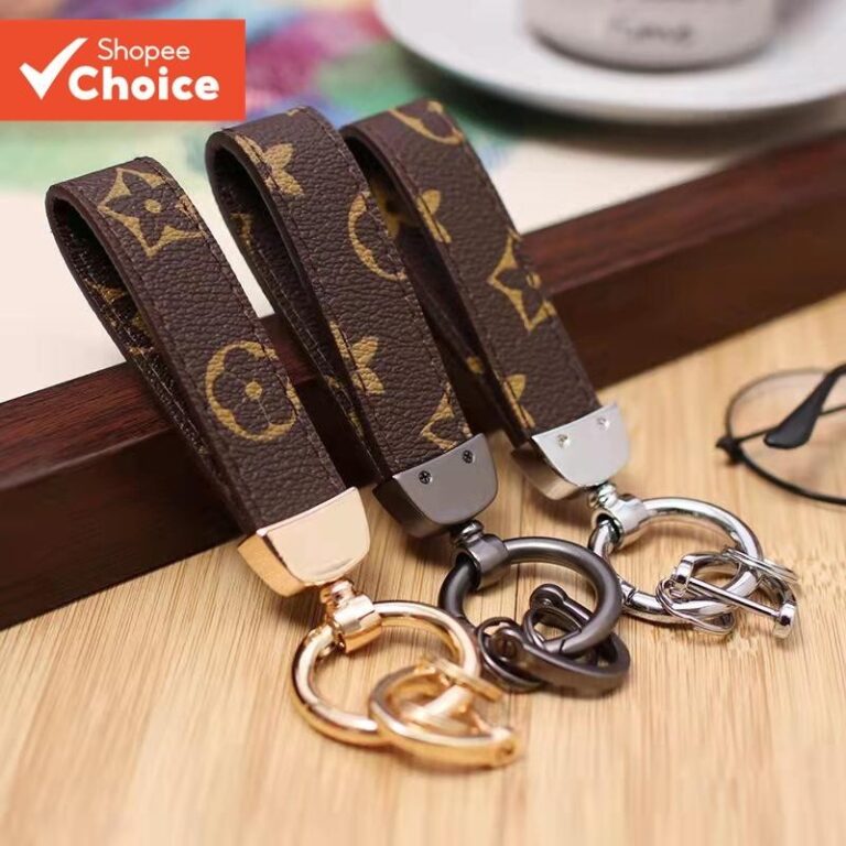 Chaveiro De Moda De Luxo De Couro De Metal De Alta