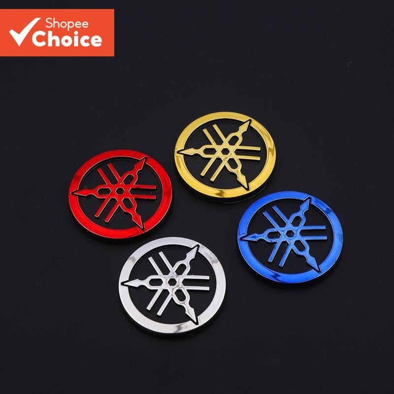Original Para YAMAHA 3D Emblema Redondo Logotipo Adesivos 48mm Motocicletas