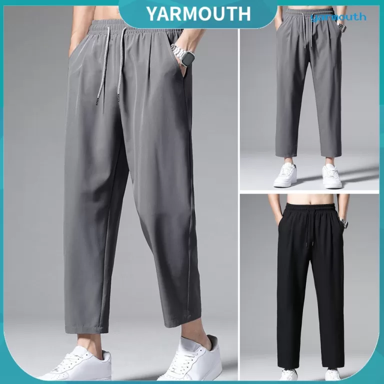 [YAR] Calça Masculina Casual Até O Tornozelo , C