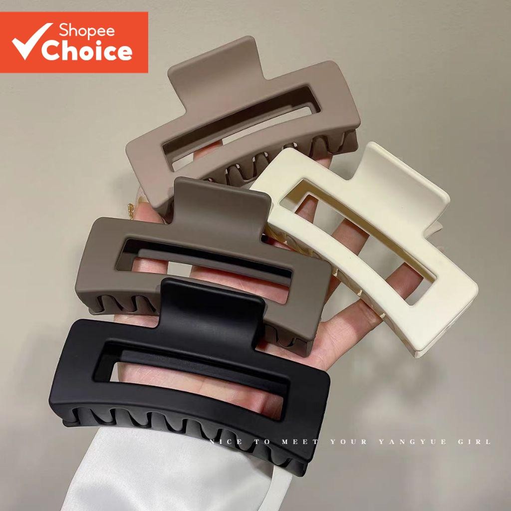 Grampo De Cabelo Quadrado Acrílico Caranguejo Elegante Estilo Coreano Meninas Na Moda Acessório