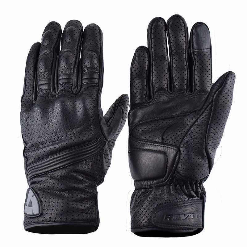 Luvas De Couro REVIT Para Motocicletas REG-80 Motocross Proteção Profissional De Corrida Tela Sensív