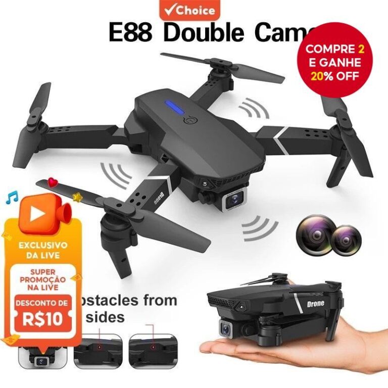 E88 Pro Drone HD Câmera Dupla Posicionamento WiFi