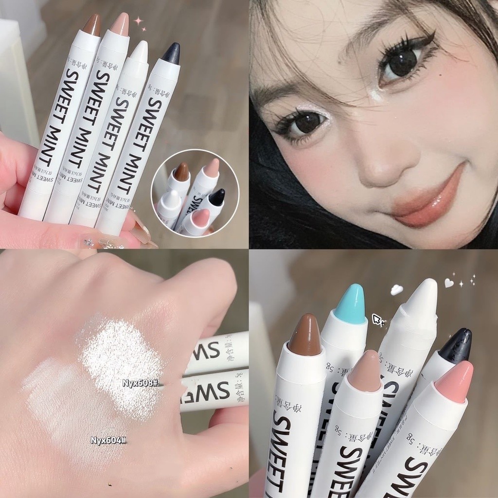 Caneta Iluminadora Para Olhos Com Brilho À Prova Dágua Sweet Mint : Destaque Líquido Brilhante De Lo