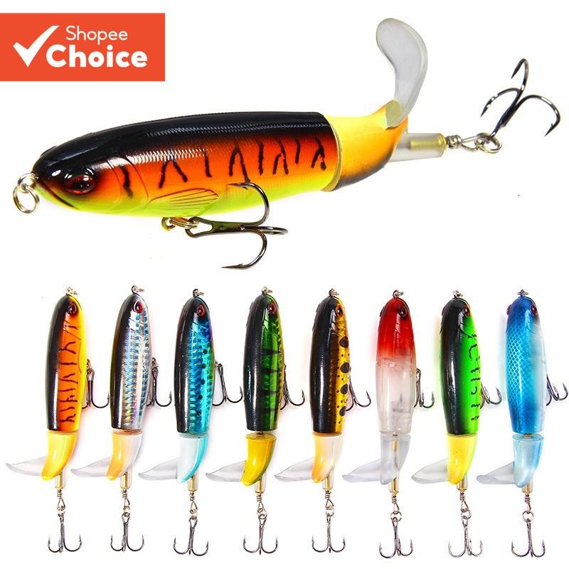 Isca Popper Flutuante De 13g Com Cauda Giratória-Trator De Hélice De Dura Para Pesca Marítima , Cabe