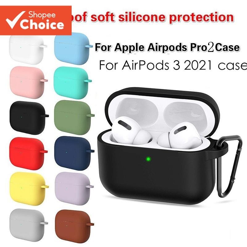 Sem Fone De Ouvido ] Capa De Silicone Premium Para AirPods Pro 2/1/3a Geração-Protetora Espessada Co