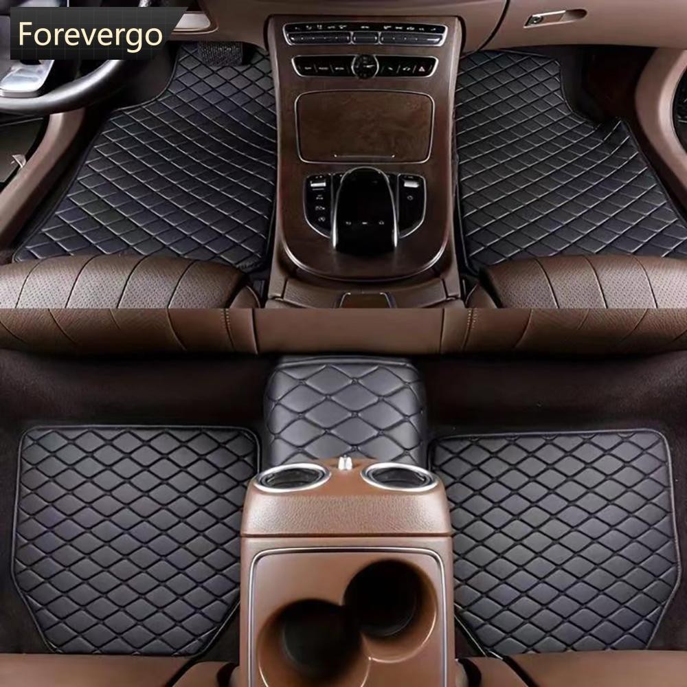 5Pcs/Set Universal Carro Tapetes De Piso Interior Couro À Prova Dágua Protetor De Pés De Automóveis