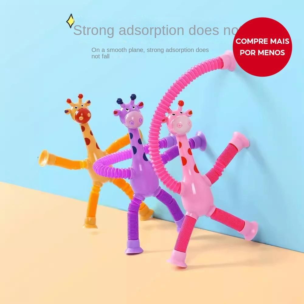 Brinquedo Robô Girafa Com Ventosa , Presente Educacional Mutável Telescópico Da Haste Para O Natal D