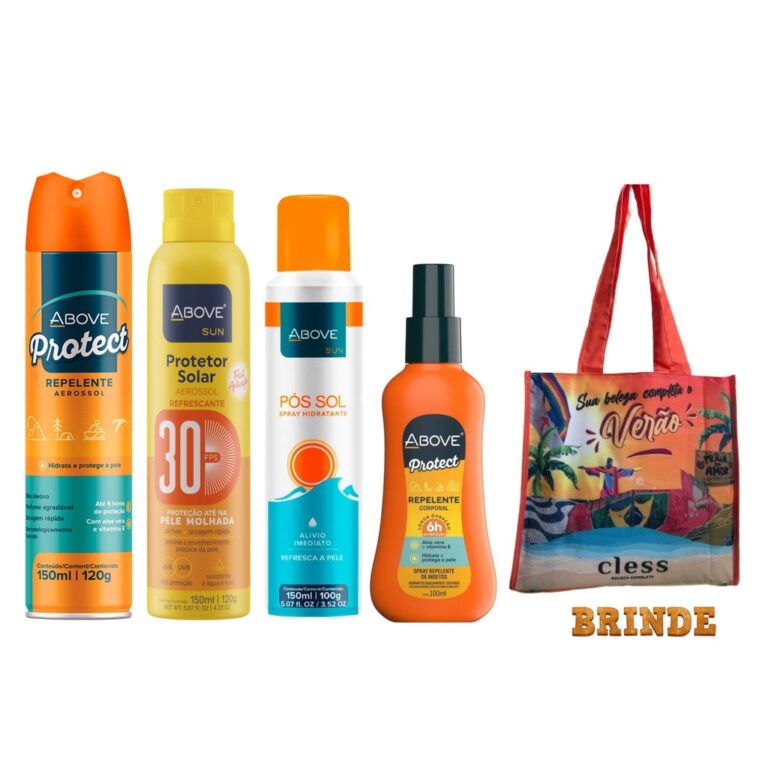 Kit Verão 4 itens ( Protetor Solar, 2 Repelentes,