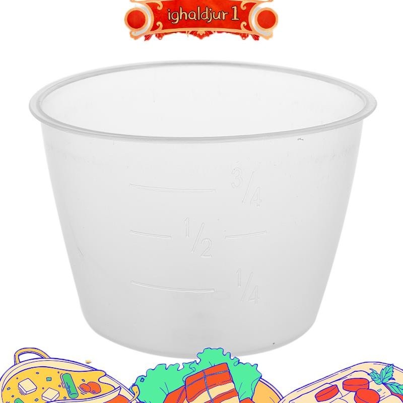 Copo Medidor De Arroz Elétrico De Plástico 120ml 2pcs Clear White ighaldjur1