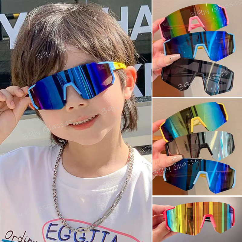 Óculos De Sol Quadrados Para Ciclismo Infantis Personalizados Meninos Meninas Esportivos De Armação