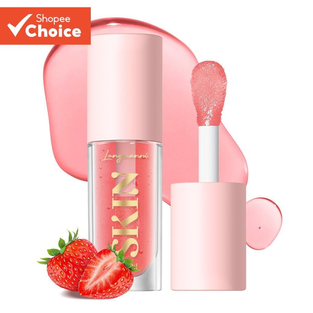 LANGMANNI1PCS Brilho Labial Nutritivo De Frutas-Bálsamo Não Pegajoso , Hidratante E Brilhante Para L