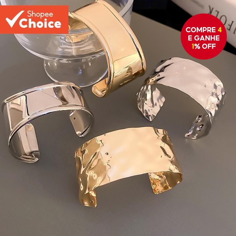 1 peça de pulseira irregular no estilo europeu e americano, joia manual feminina de moda e requinte.