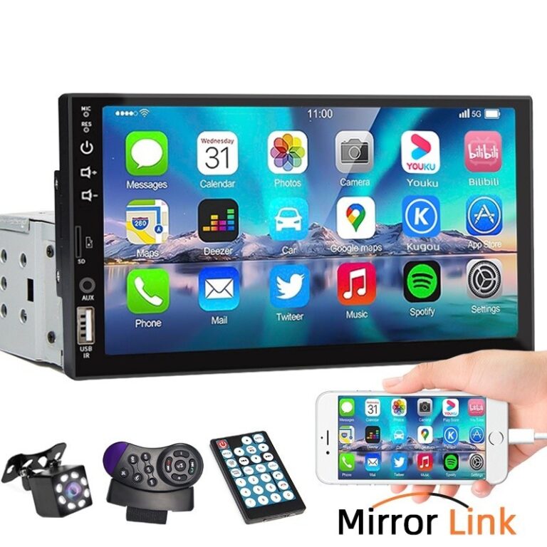 Central Multimídia MP5 Automotiva 1 Din Bluetooth