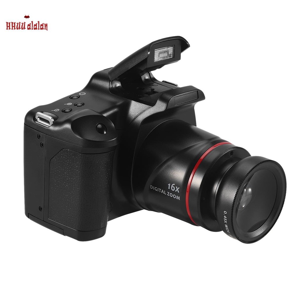 Câmera De Fotografia Profissional SLR Filmadora Digital Portátil 16X Zoom 16MP Saída HD Selfie